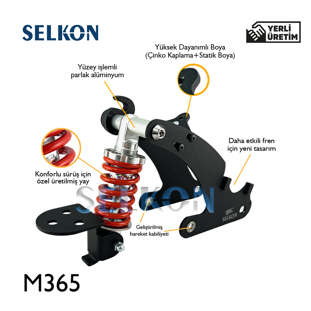 E-Scooter Arka Amortisör – M365 Uyumlu